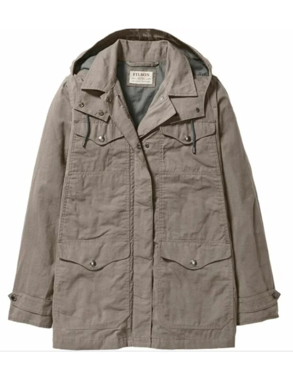 FILSON Women's Lightweight Moorcroft Jacket Gravel Taupe - Medium